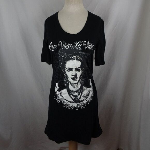 American Apparel Que Viva La Vida! La Vida Mexicana! Shirt Dress Size XL - Picture 1 of 9